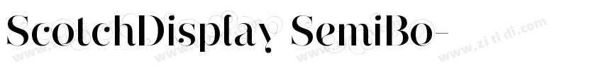 ScotchDisplay SemiBo字体转换